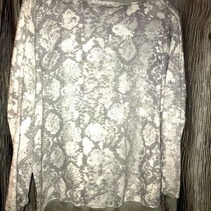 NEW Snakeskin Print Sweater